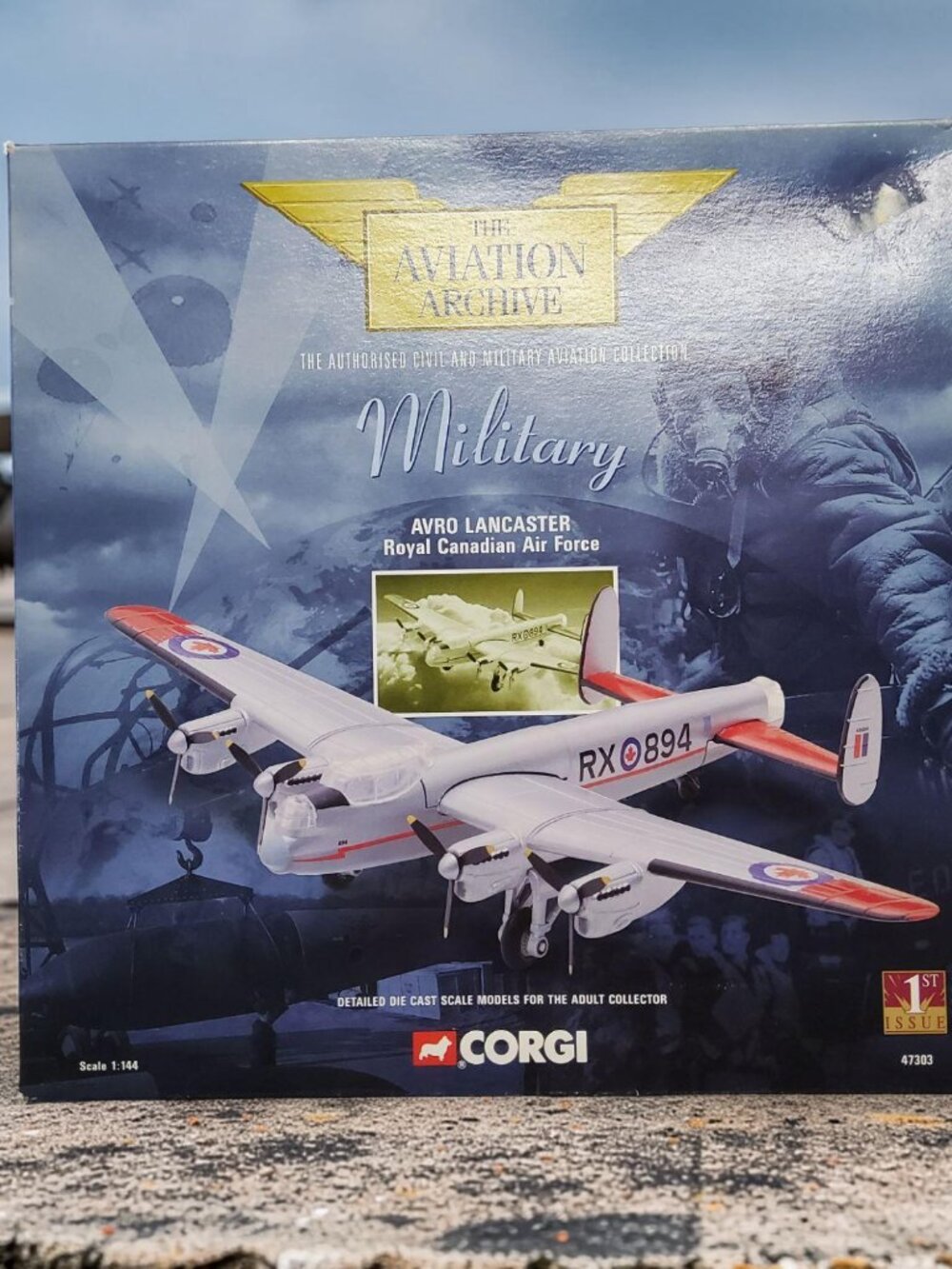 vintage 1998 1st issue corgi classics aviation archive avro lancastern metal mod